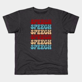 Speech therapy, Speech Language pathology, SLP, SLPA Kids T-Shirt